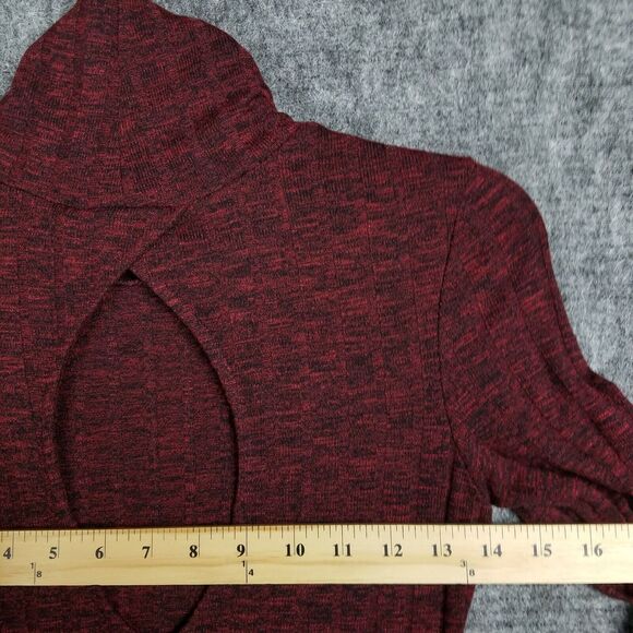 American Eagle Dress Womens XXS Brown Turtleneck Sweater Open-Back Knee Length - Picture 7 of 11